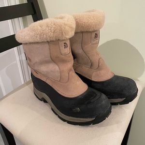 The North Face Primaloft 400 Grams Insulation women’s winter boots shoes Brown